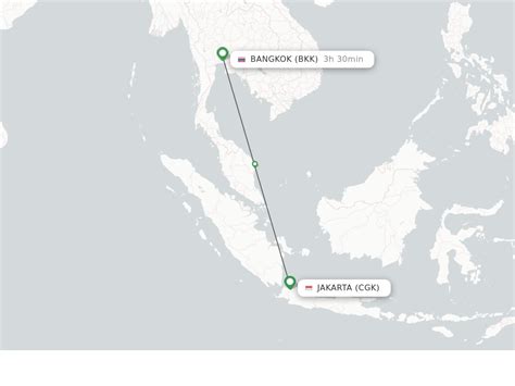 bangkok to jakarta flight time